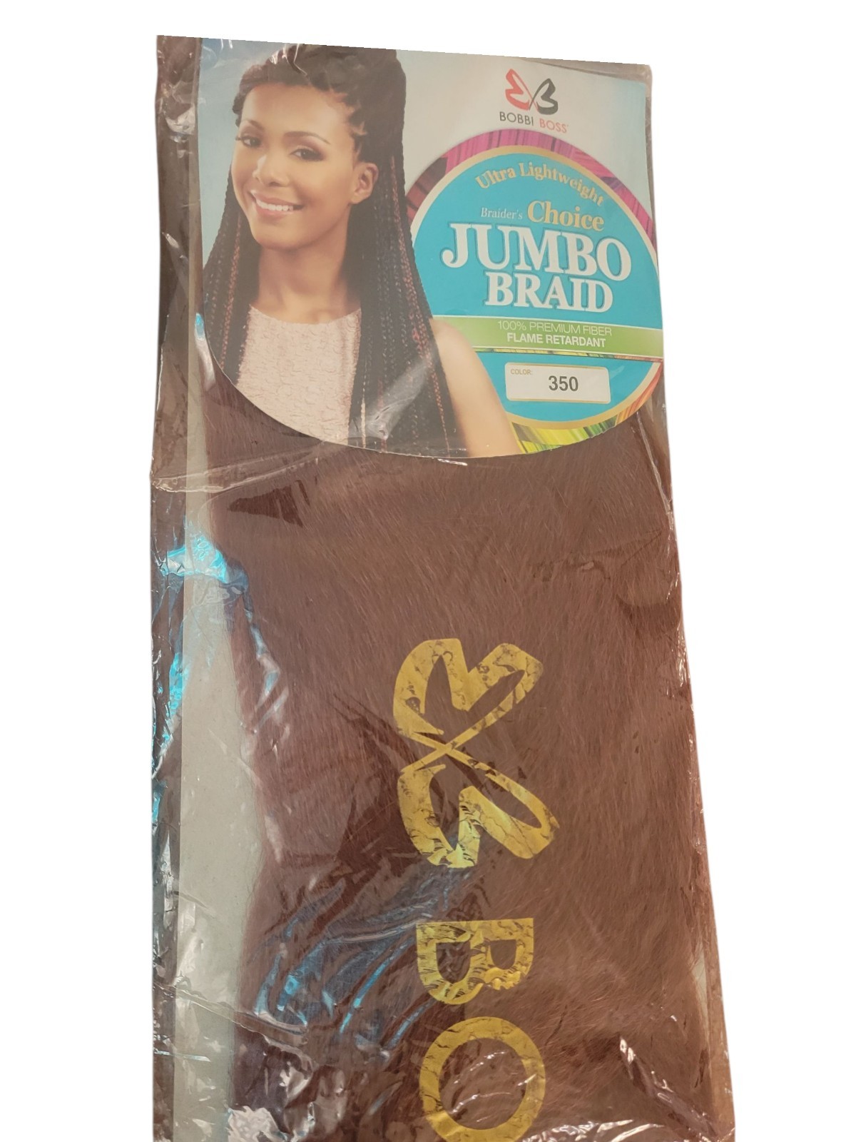 Bobbi Boss 100% Premium Fiber Flame Retardant Jumbo Braid Color 350