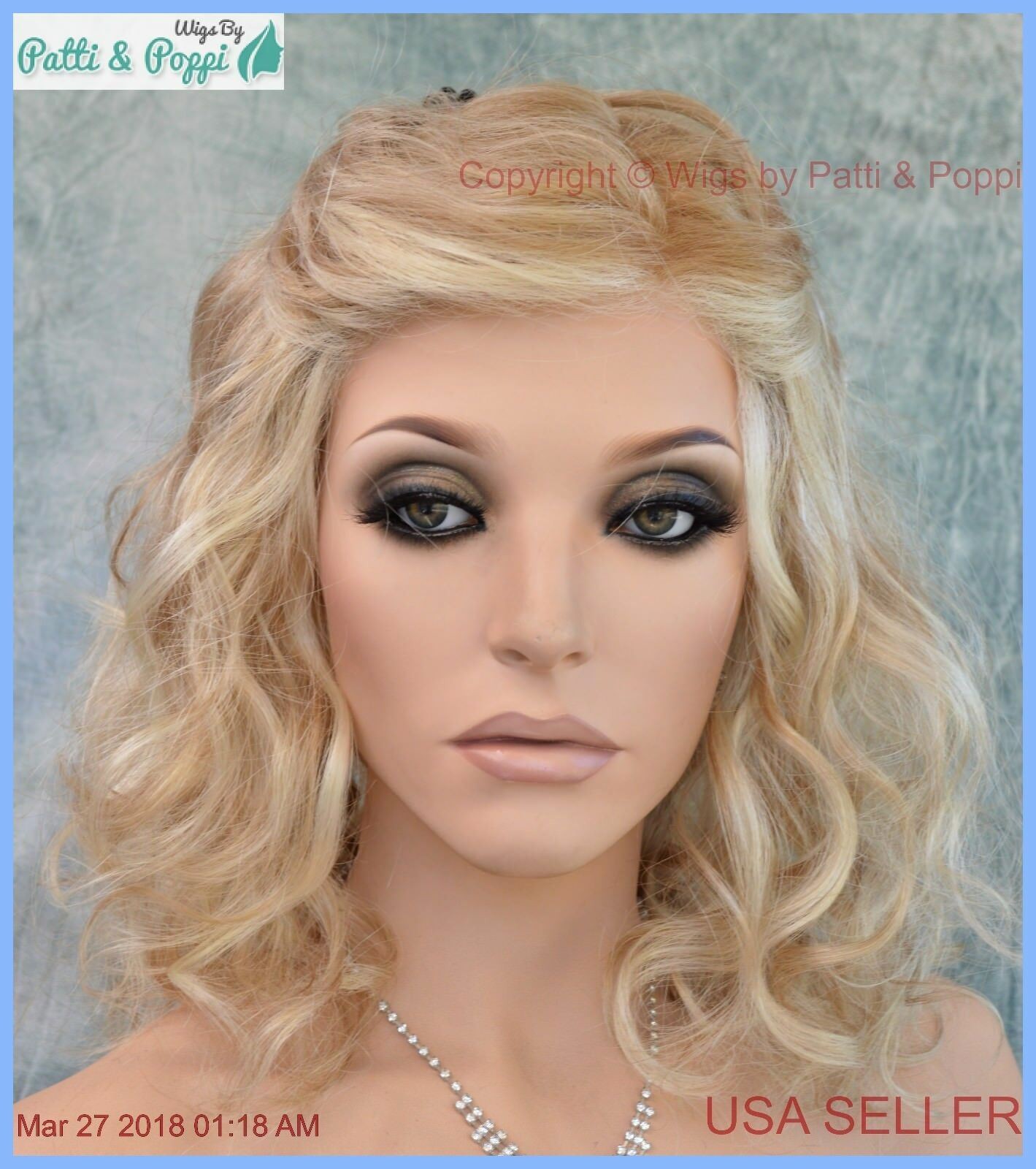 RADIANT BEAUTY GABOR WIG COLOR GL14-22SS SANDY BLOND LACE FRONT MONO PART