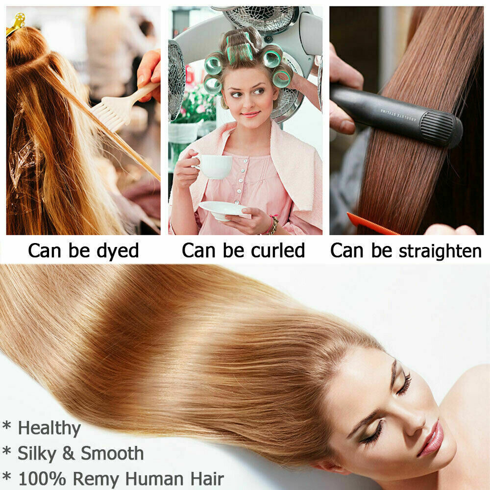 Tape In Hair Extensions Seamless Skin Weft Real Brazilian Human Hair Balayage US