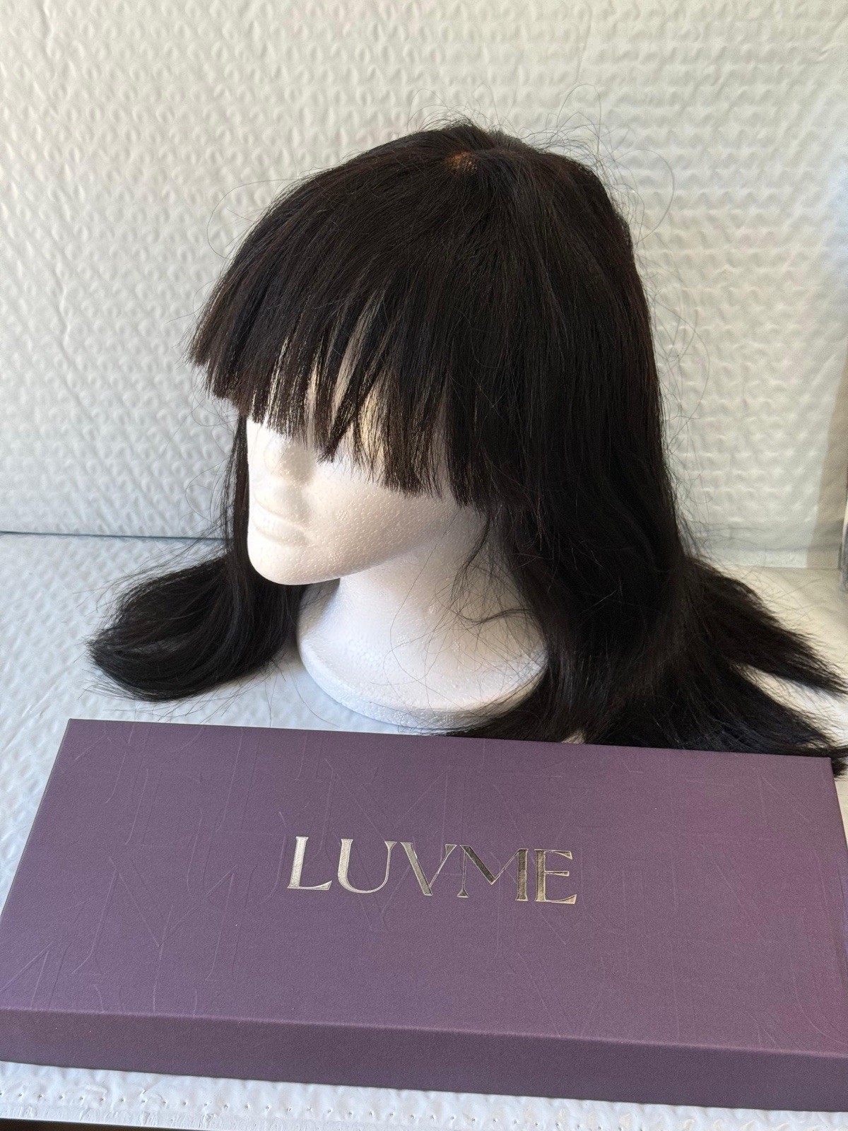 Luvme Human Hair Wig ALL DAY COMFORT WIG M Long Soft Hair New In Box!!.