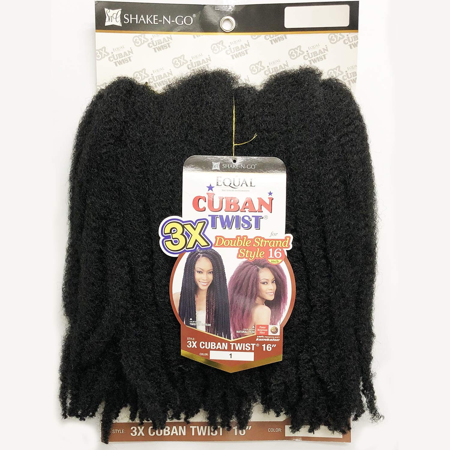 Freetress Shake-N-Go Multi Pack Tress Equal Braids Double Strand Style 3X Cuban