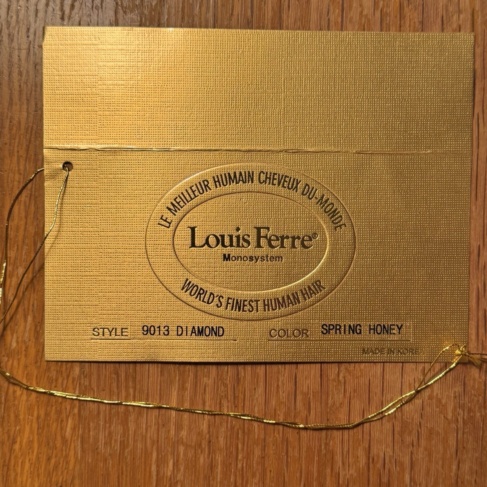 Louis Ferre 100% Human Hair Wig Monofilament Top Mono Long Blonde 18″