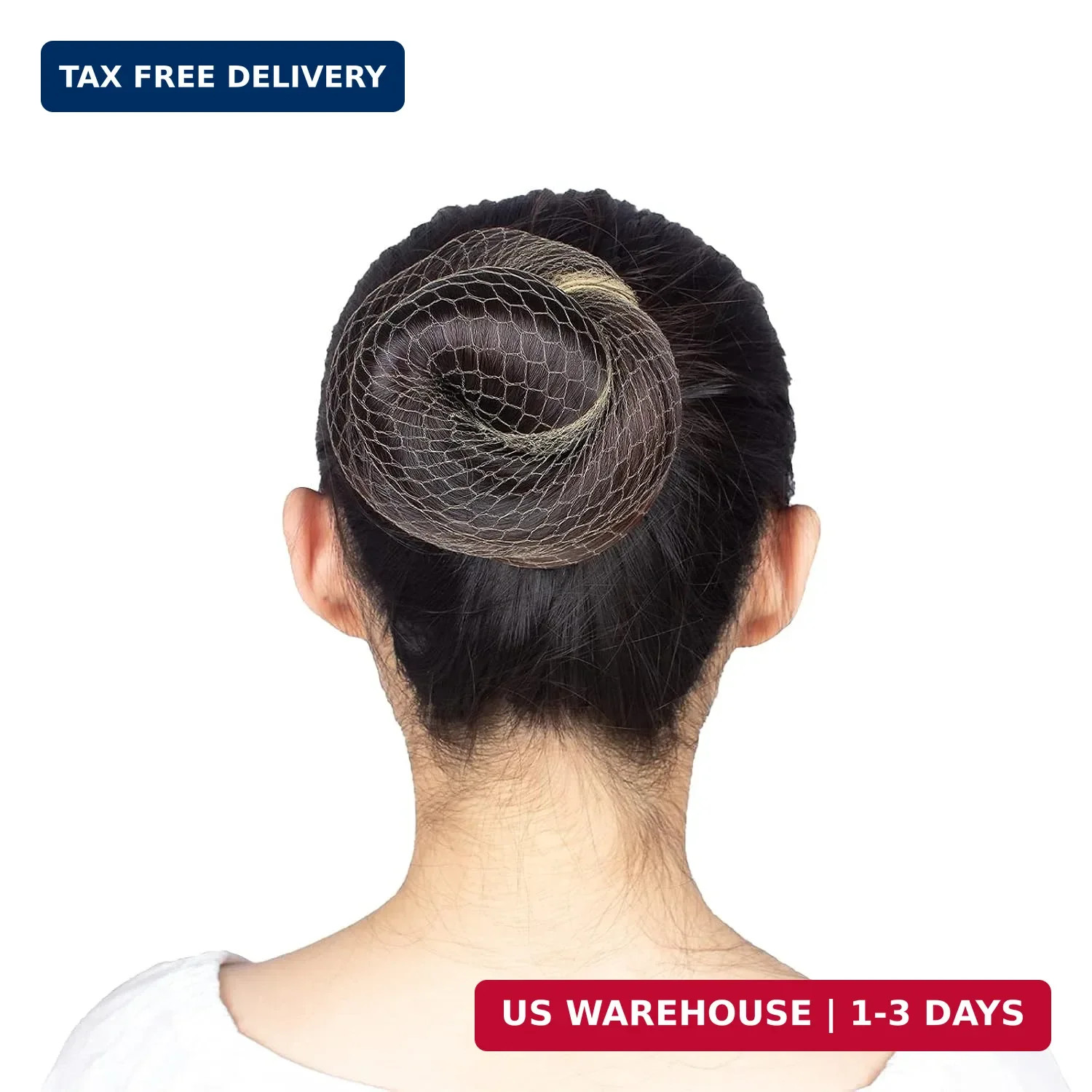 WeKen Pack of 20pcs Hair Nets Invisible Elastic Edge Mesh 50cm 20″ Blonde