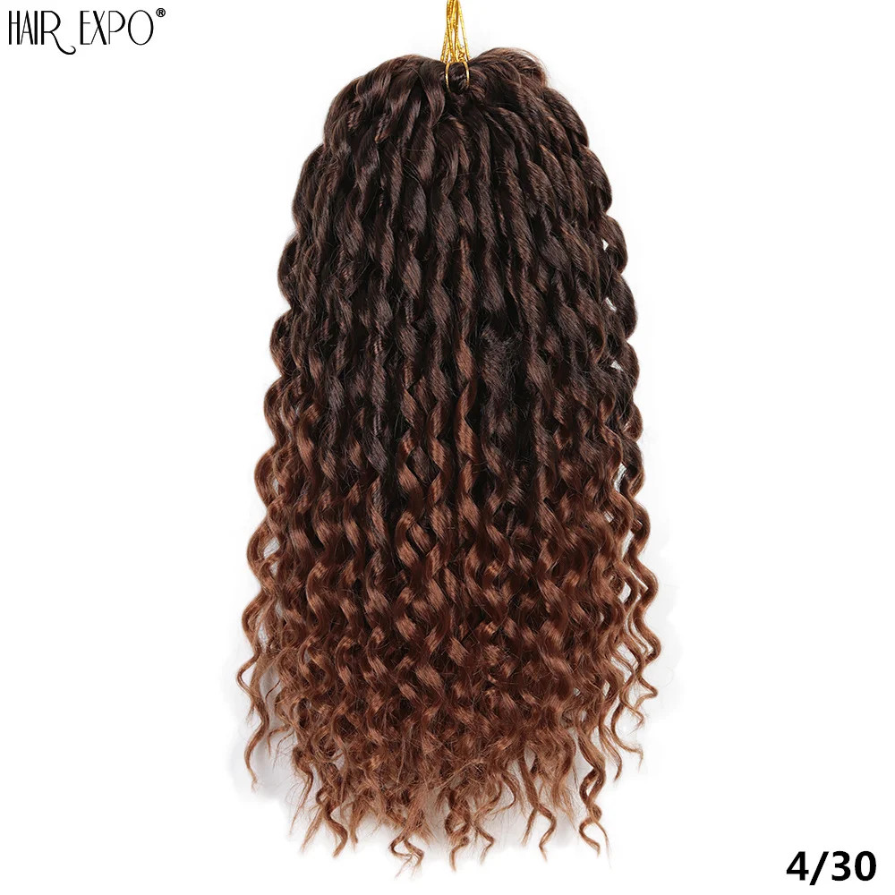 16Inch Freetress Ombre Synthetic Loose Deep Wave Twist Crochet Hair Extensions