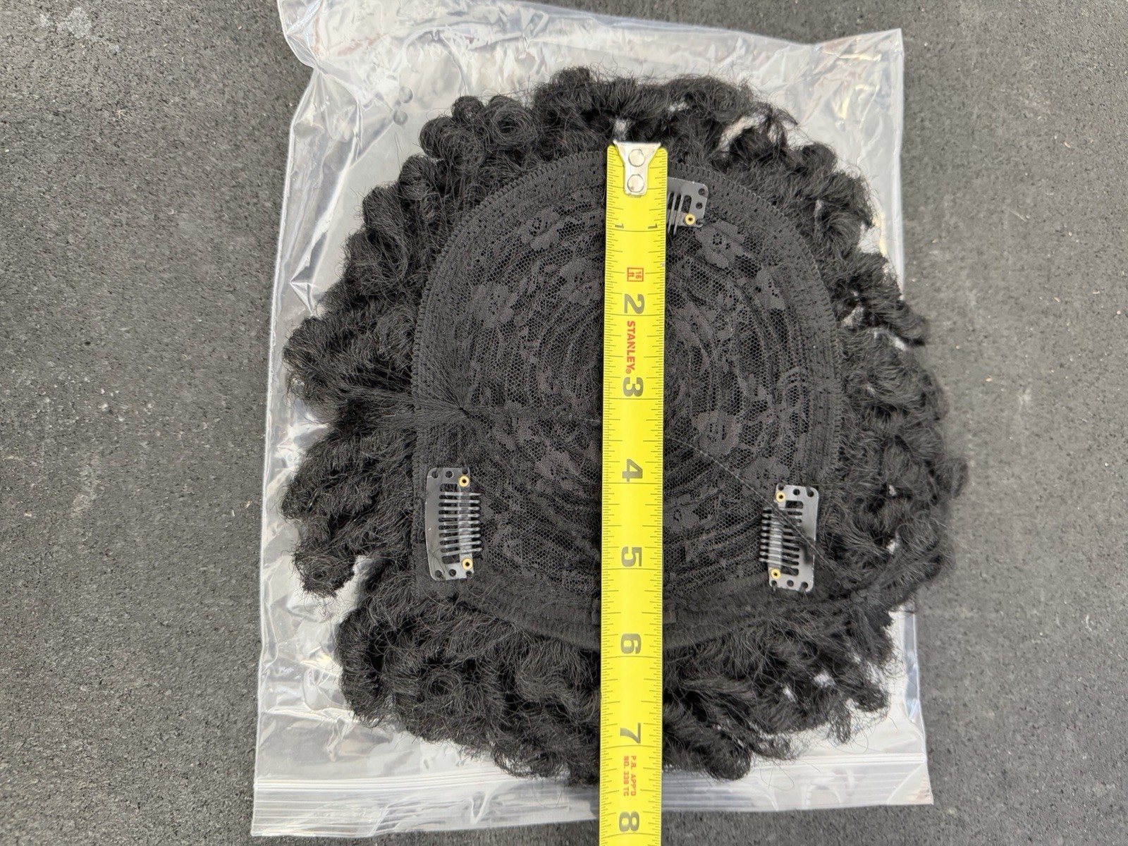 Synthetic Black Clip-In Curly Hair Topper – 🔥NEW🔥 in Sealed Bag
