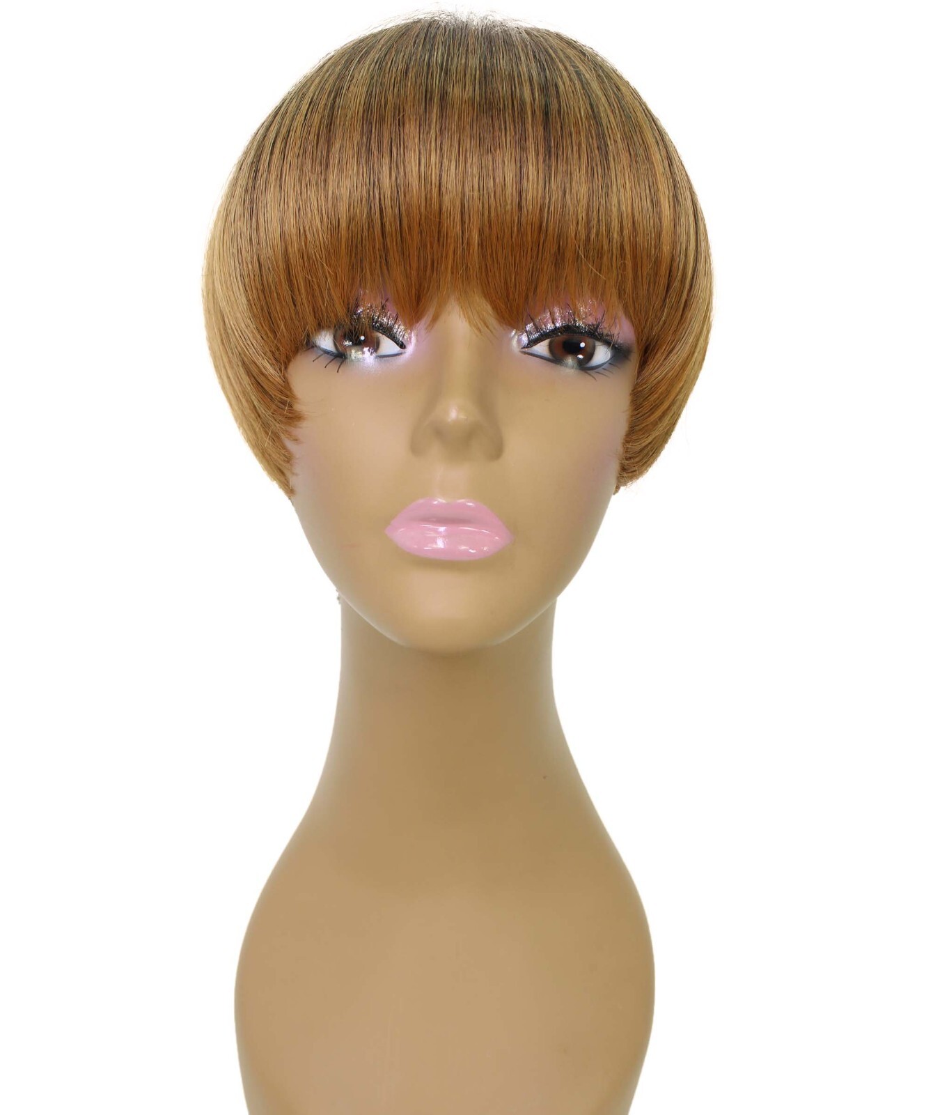 LUXLUXE Alyssa Straight Bob 9″ Full Wig Ful Cap Wig Heat Resistant Fiber