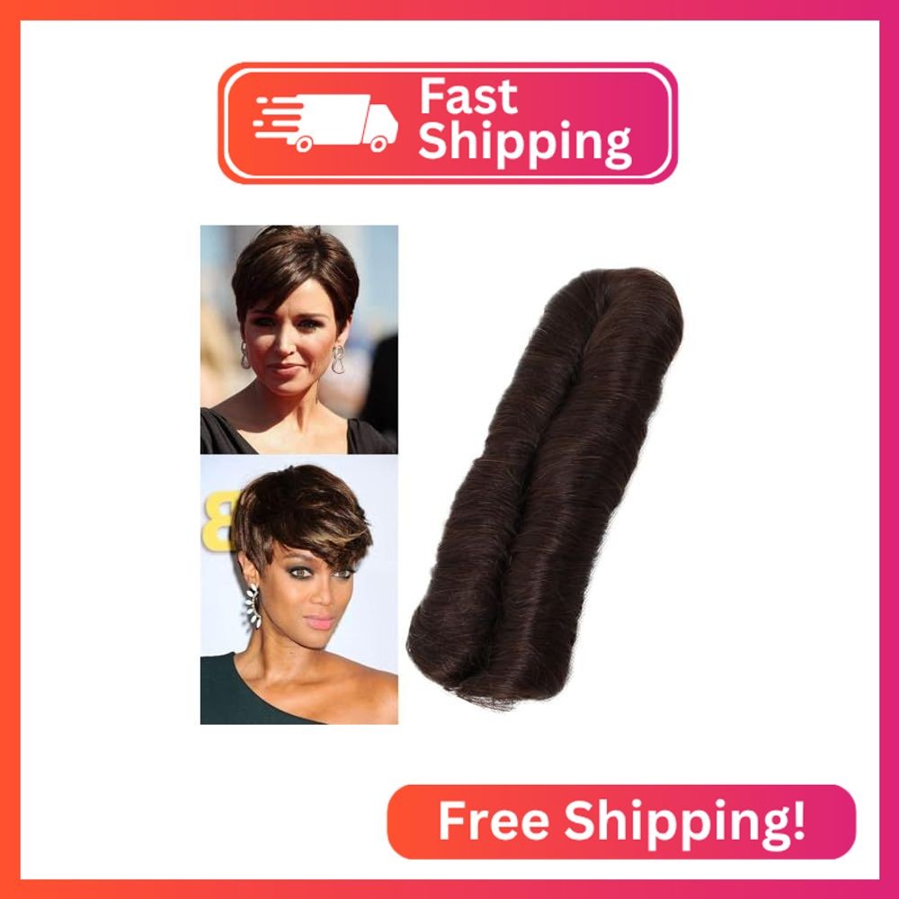 Flosius 28 Pieces Short Human Hair Weave with Top Closure Straight Brazilian Vir