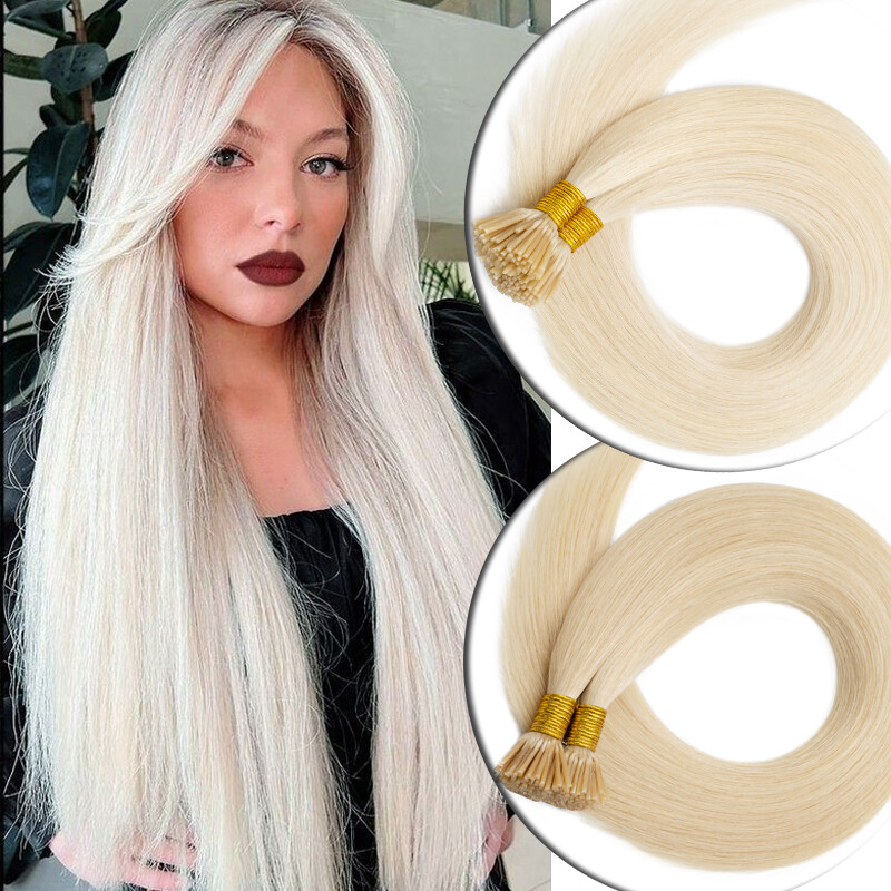 CLEARANCE Stick I-Tip 1G Pre Bonded Thick 100% Remy Human Hair Extensions Blonde