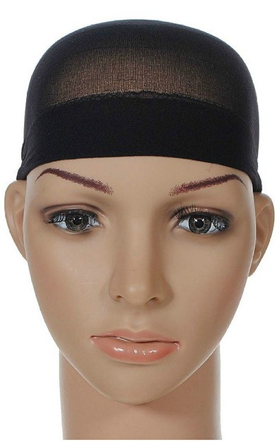 8 x Under Cover Wig Stocking, Wig Cap 4×2 Pack Nylon Black HA-25