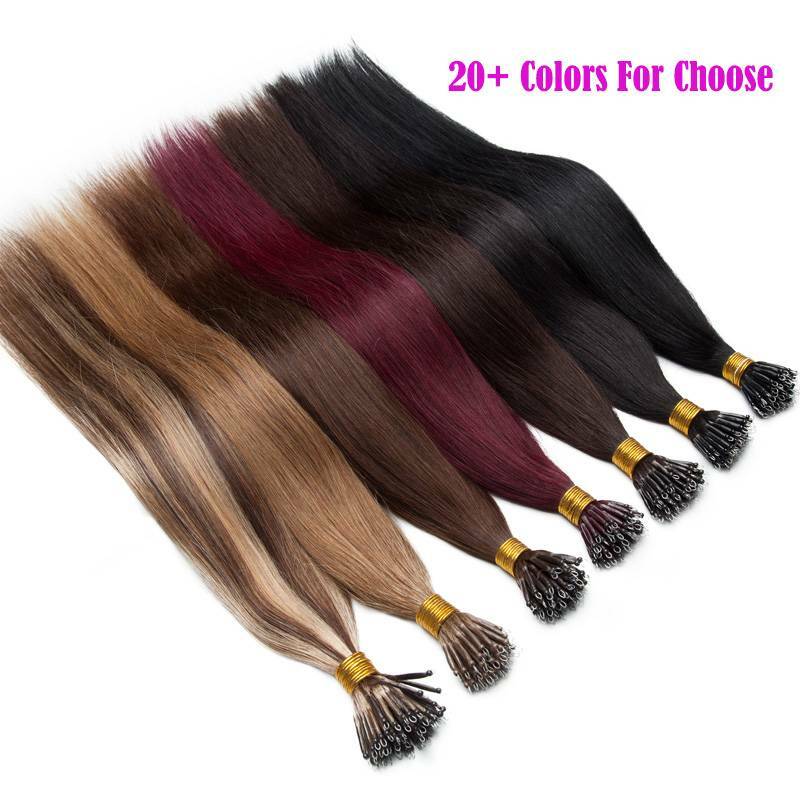 1G THICK Nano Ring 100% Remy Human Hair Extensions Nano Bead Microlink Highlight