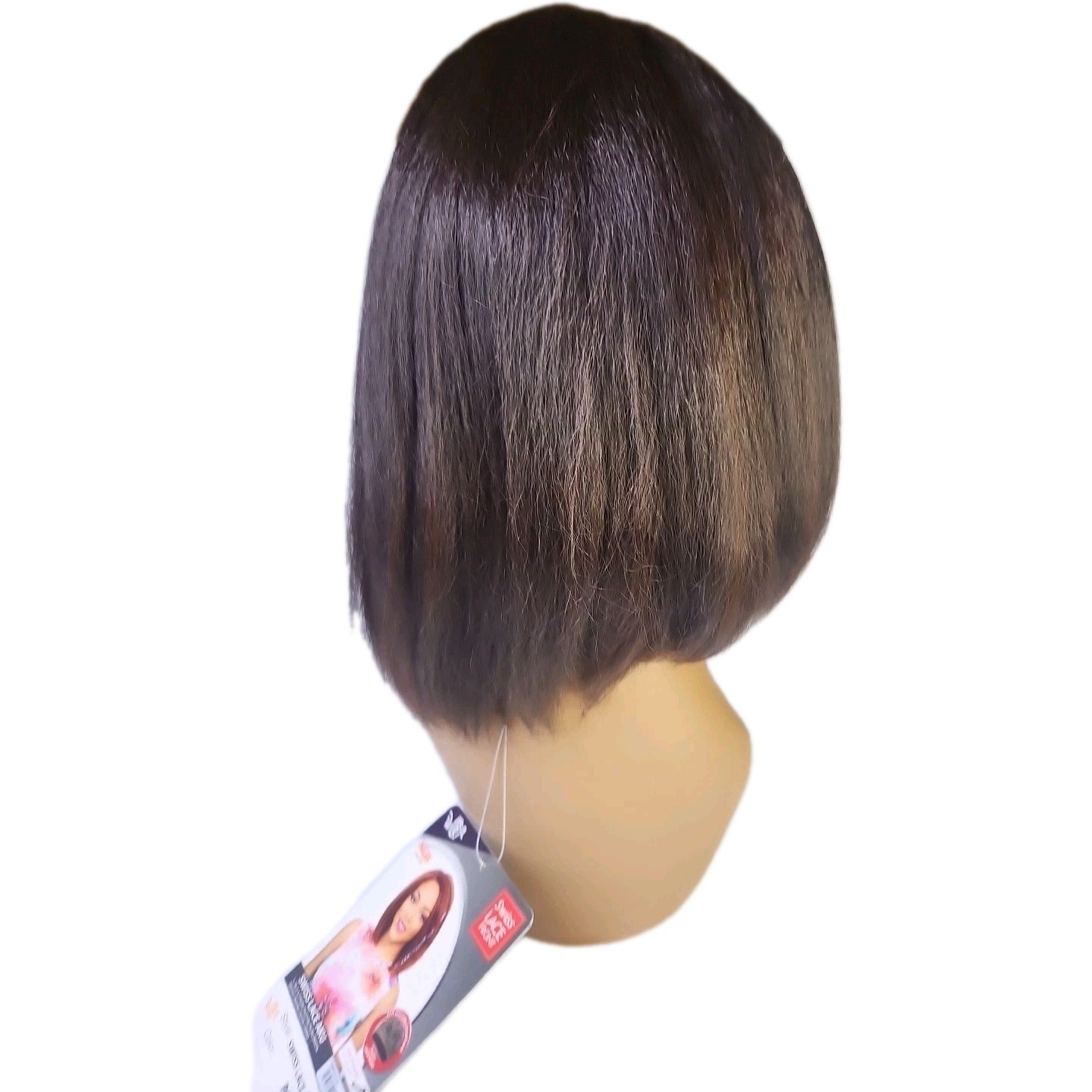 It’s a wig Swiss Lace Front Style Swiss Color P4/30 Medium Brown Wig .