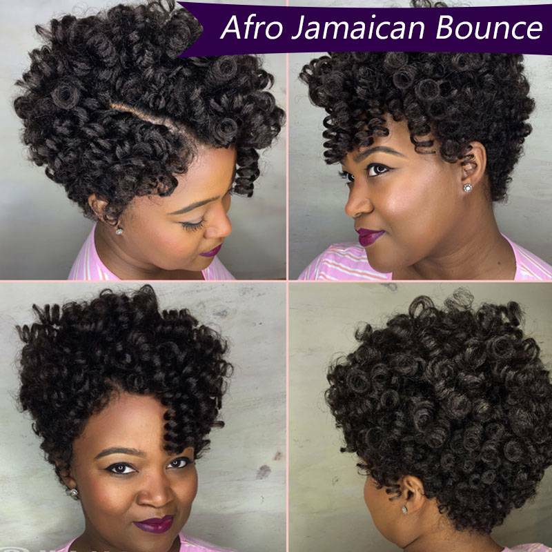 2″ Curly Jamaican Bounce Hair Crochet Extensions Braiding Spring Toni Hairpeices