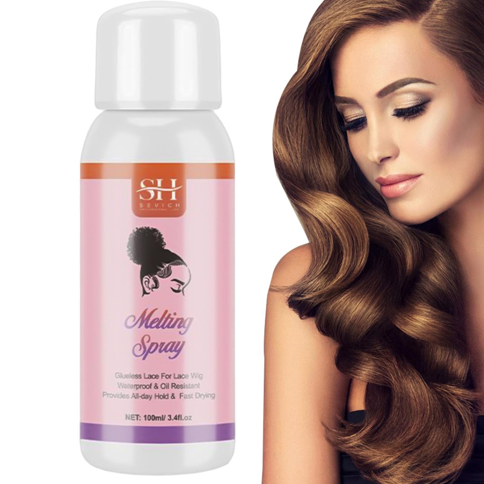 Lace Melting Spray Fast Drying Lace Wig Adhesive Remover Spray Invisible 100ml