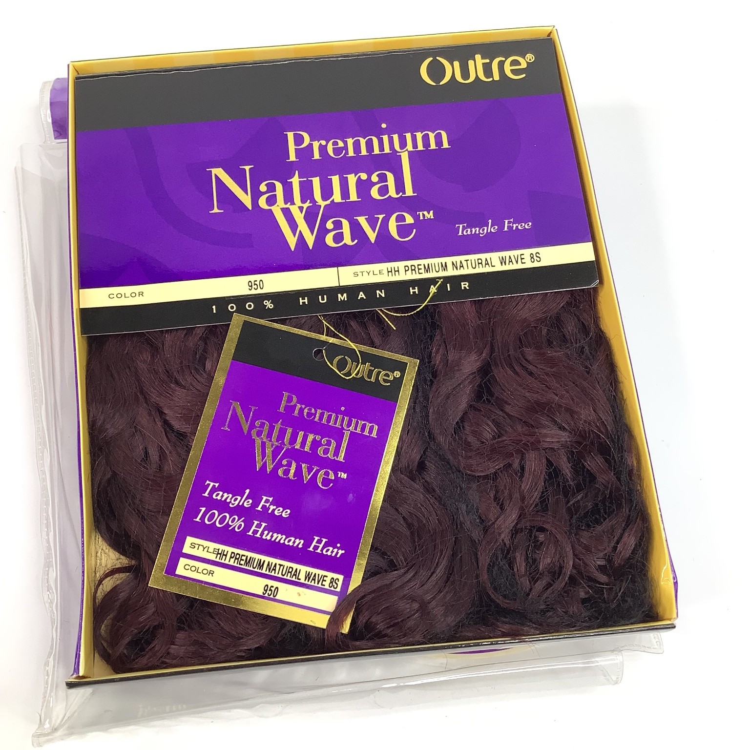 Outre Premium Natural Wave 100% Human Hair Extensions Color 950 Tangle Free
