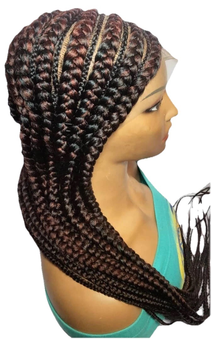 Braided Wig. Large Cornrow Braids. Full Lace With Baby Hair