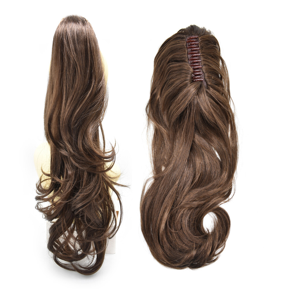 Claw Clip in Ponytail Extension Wavy Long Hair Piece Pony Tail 22″ Real As Human