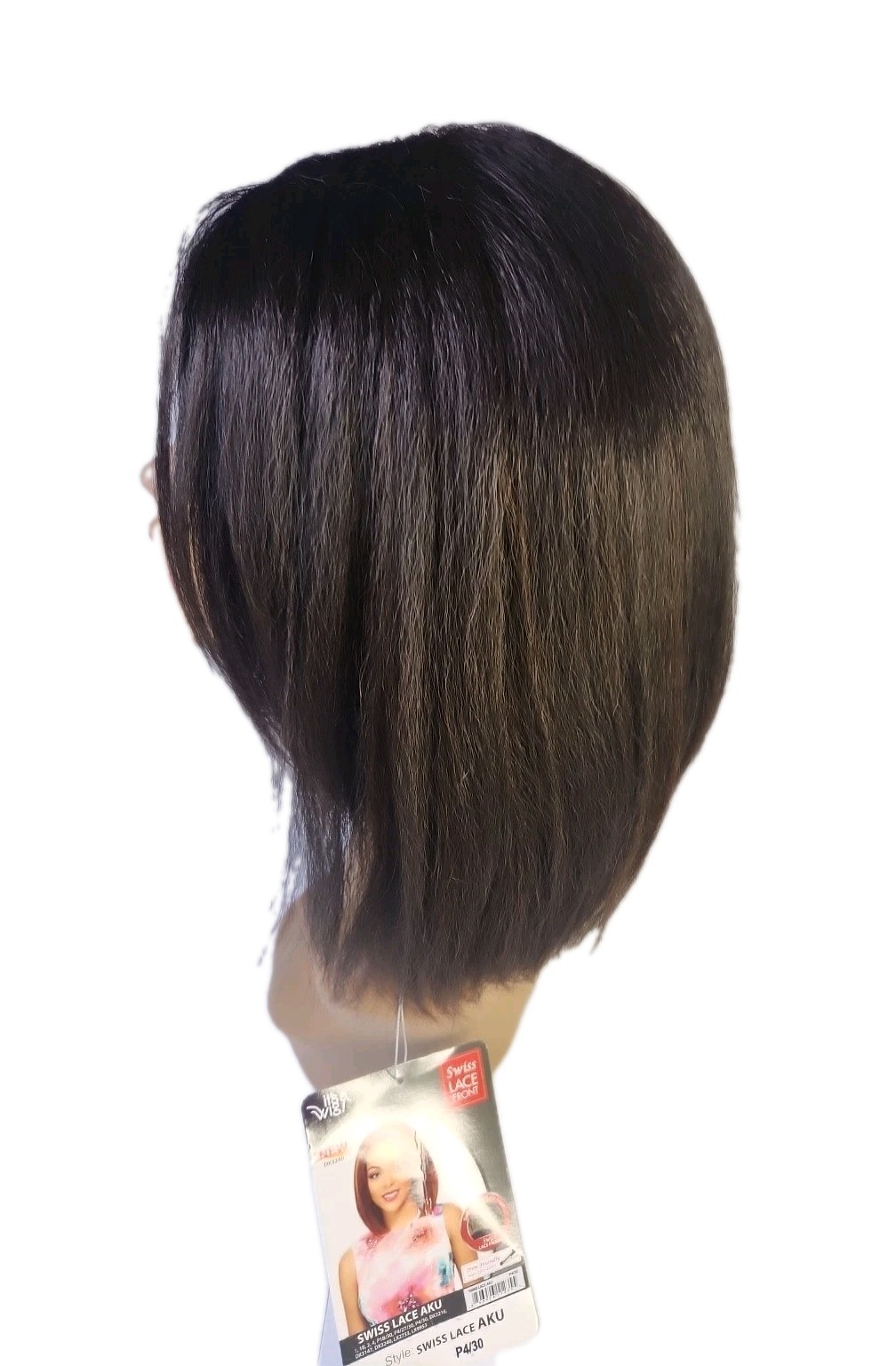 It’s a wig Swiss Lace Front Style Swiss Color P4/30 Medium Brown Wig .