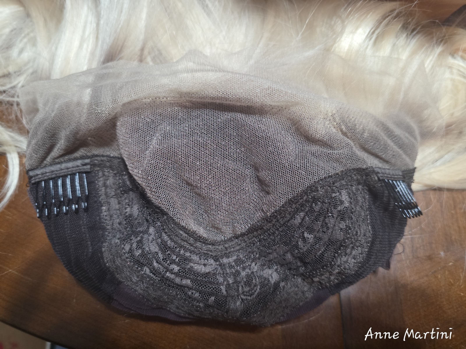 CSC LUNA Lace Front Synthetic Straight Wig Layered Free-Part Blonde Long