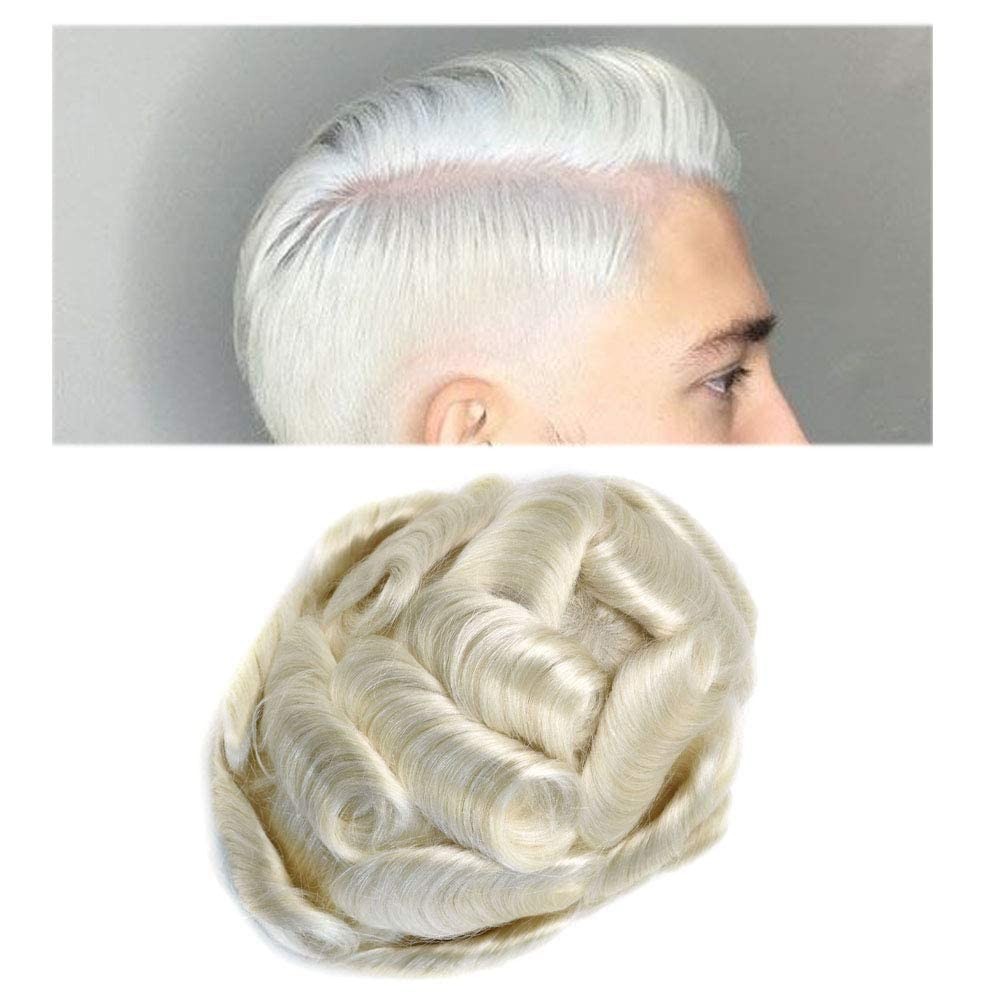 French Lace Front Toupee For Men Hairpiece Real Human Hair System for Men