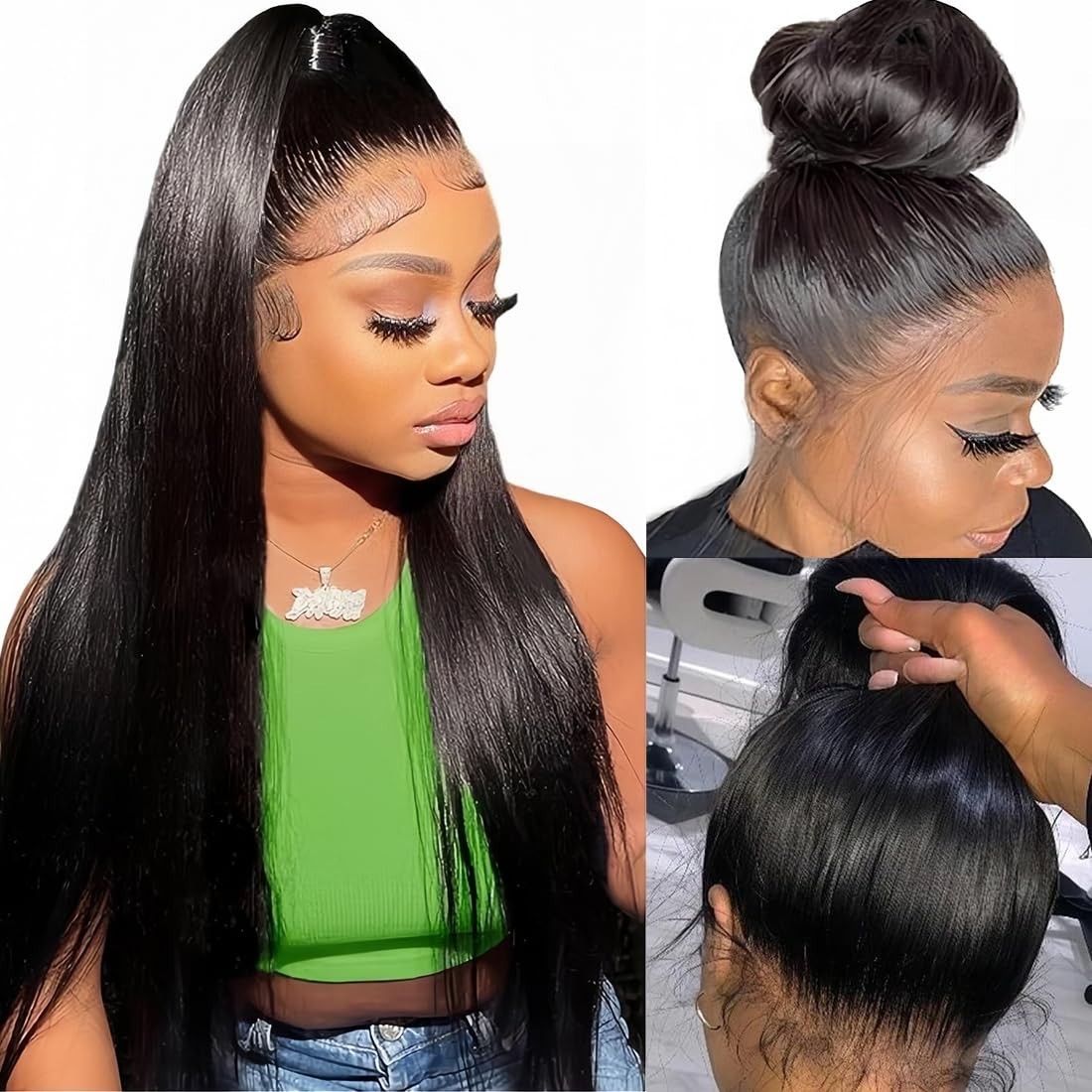 26″ 200% Density 360 Lace Front Wig – Pre-Plucked, Glueless, HD Transparent, Dra