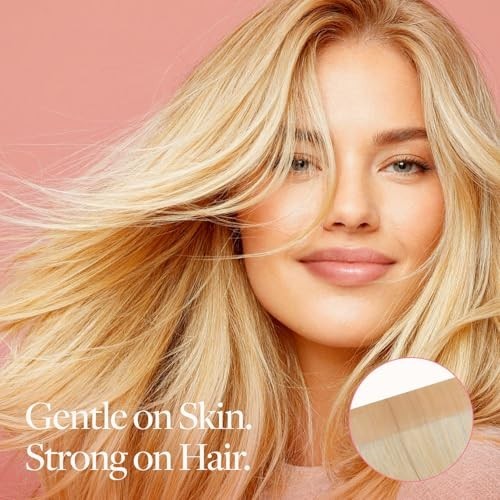 Tape-In Hair Extension Remover 30ml + 72 Double-Sided Tape Tabs, Safe Adhesive K