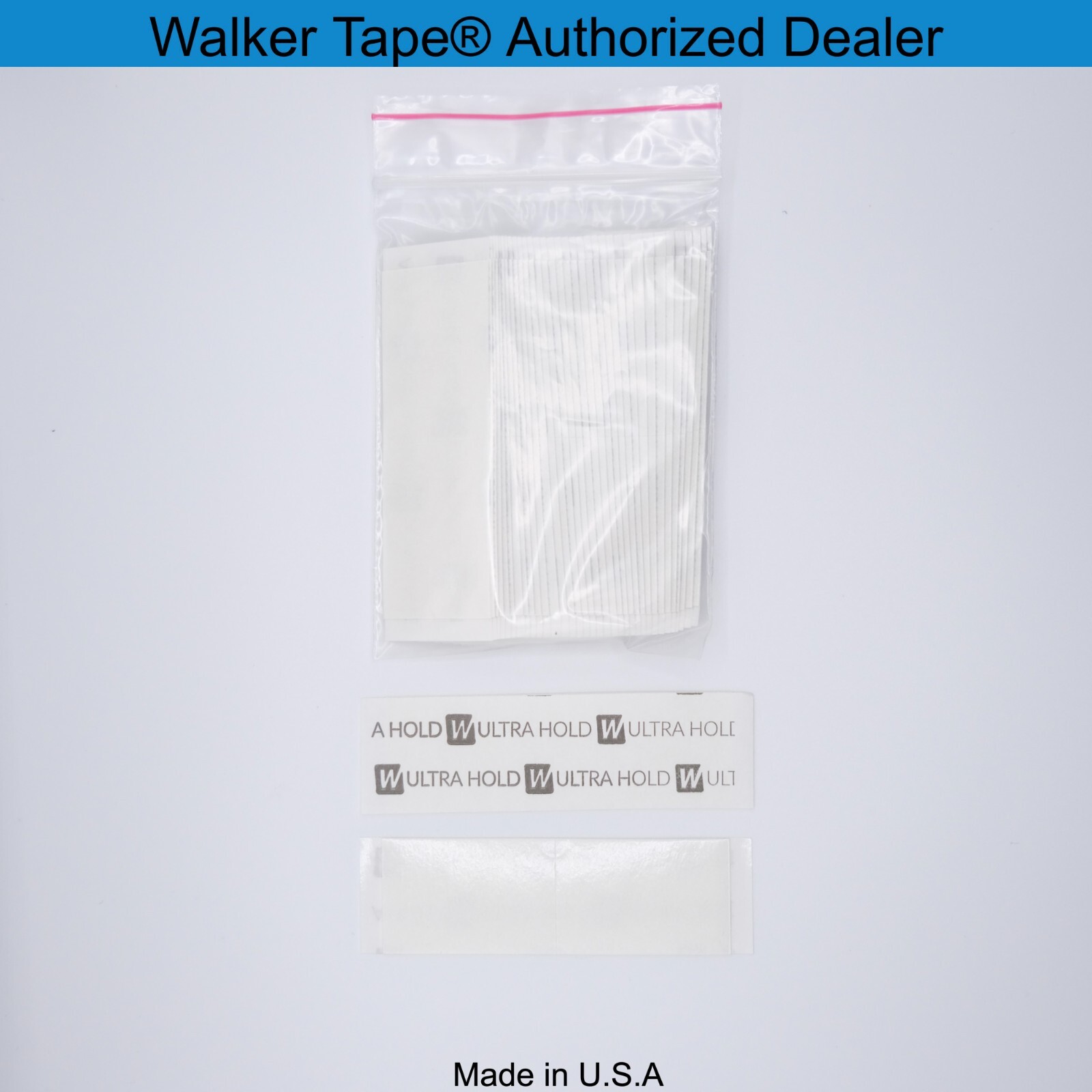 Walker Ultra Hold Tape, 1″ X 3″ Strips, 36Pcs/Bag, Daily Wear Tape