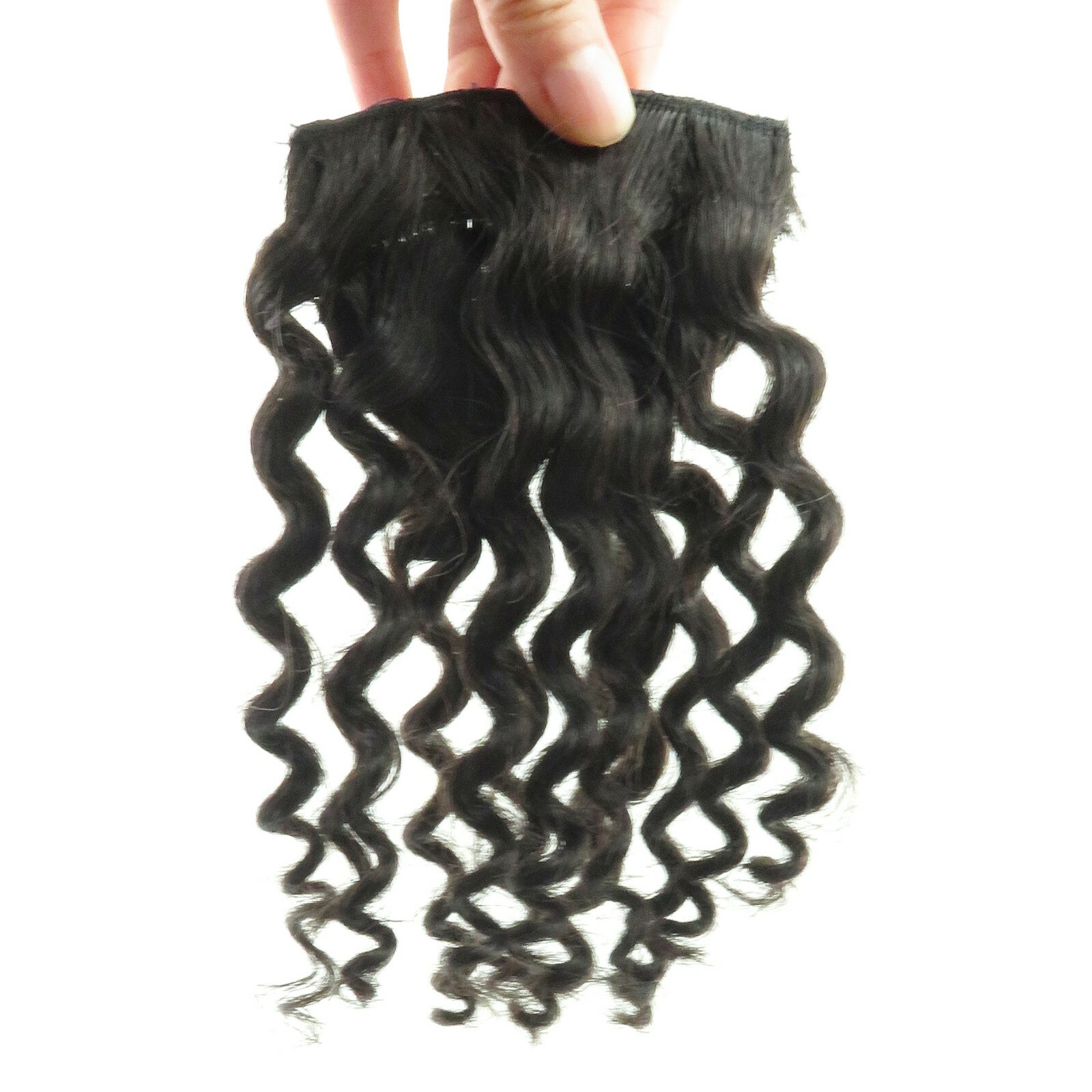 Clips on Jerry Curly Hair Bangs Clip in 100% Human Hair Front Bangs For Women