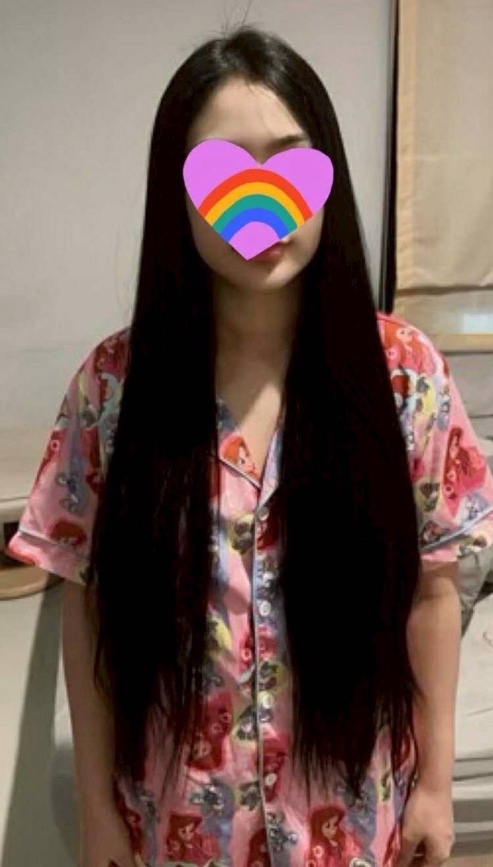 1586 Natural Human Hair Ponytail Straight Real Hair 24 Inch 130 g