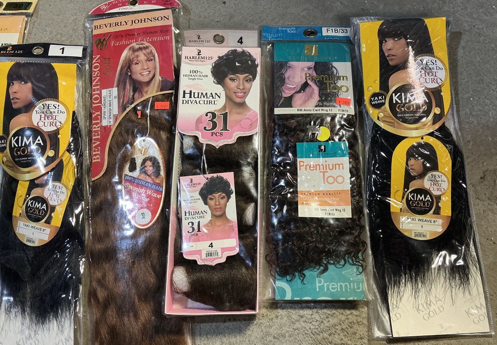 Lot Of Hair Extensions & Hair Products 10 Items