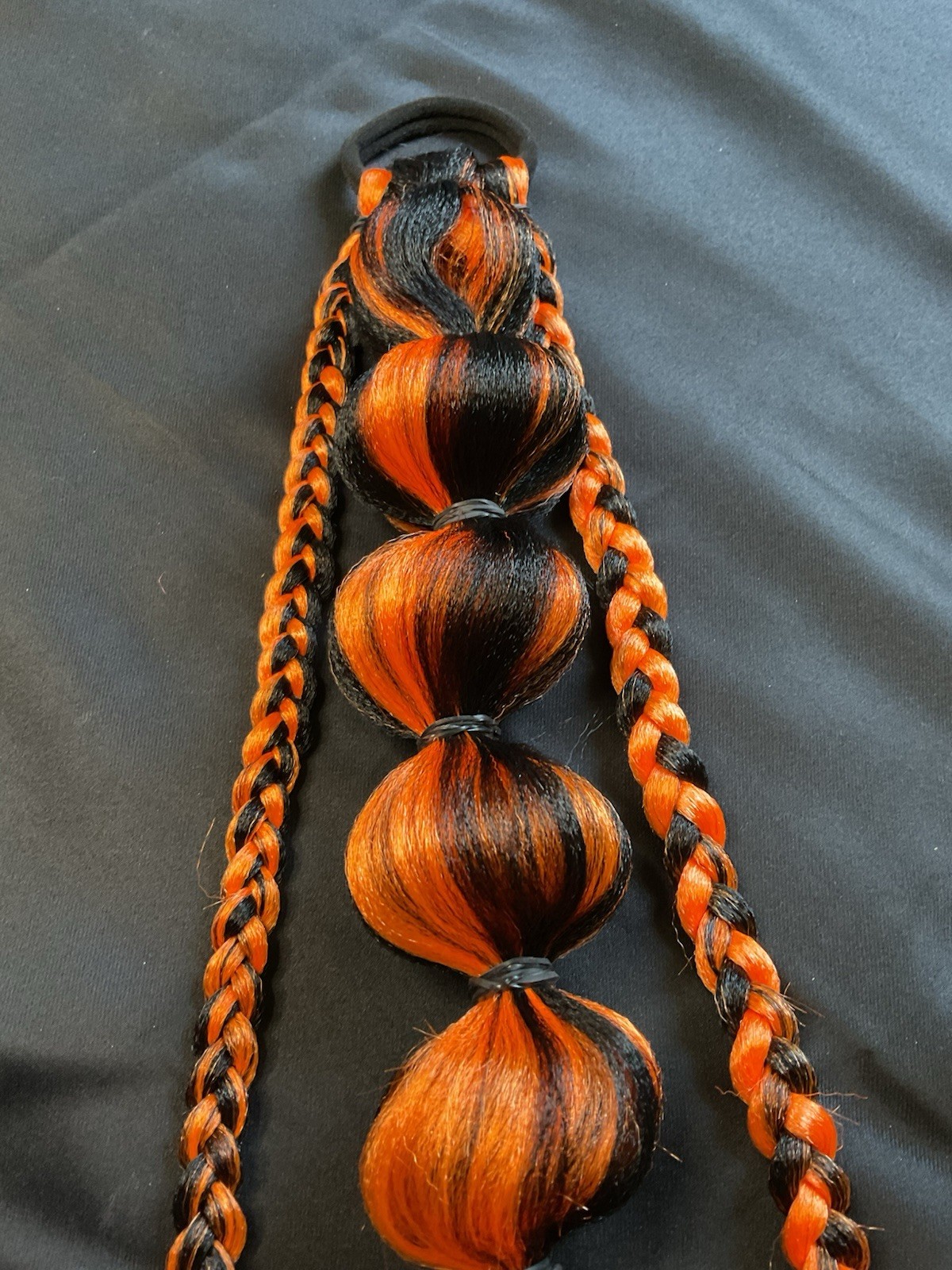 Colorful Reusable Braided Ponytail Extension Softball Braids Festival Rave Braid