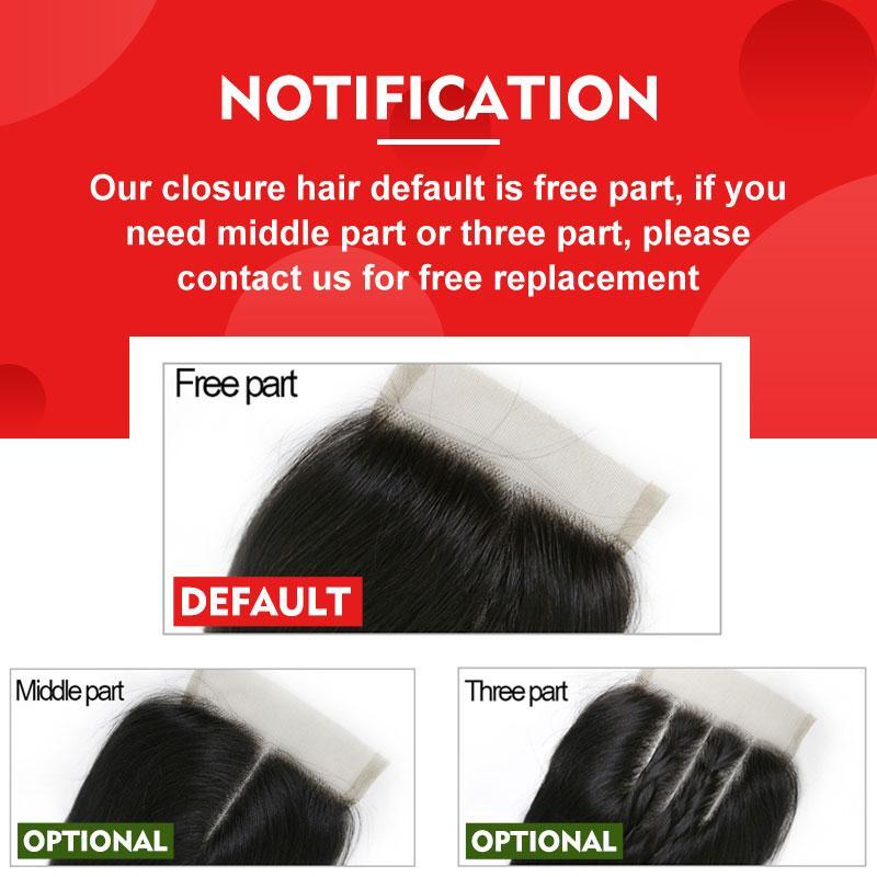 12A BRAZILIAN VIRGIN HUMAN HAIR LOOSE WAVE HD LACE BUNDLES 4X4/5X5/6X6 COLOR 1B#