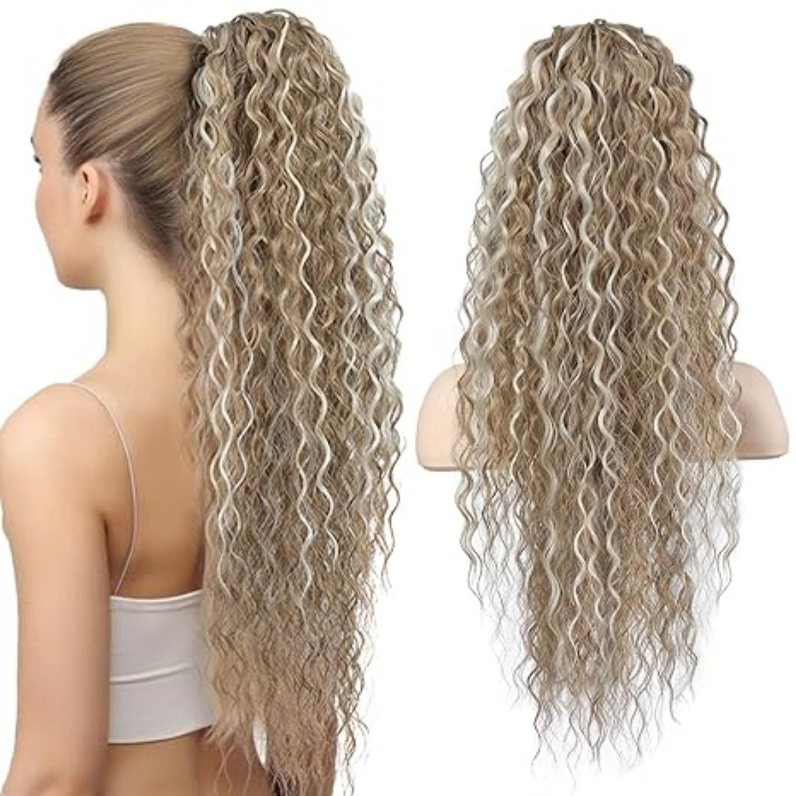 26 Inch Bohemian Style Drawstring Hair Extension, 19C-201H004