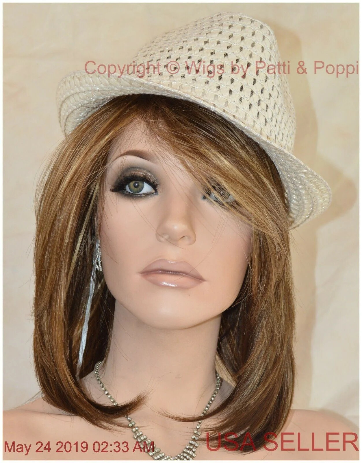 JACKSON NORIKO WIG BROWN MEDIUM LENGTH *STUNNING SEDUCTIVE *ICED MOCHA R-1