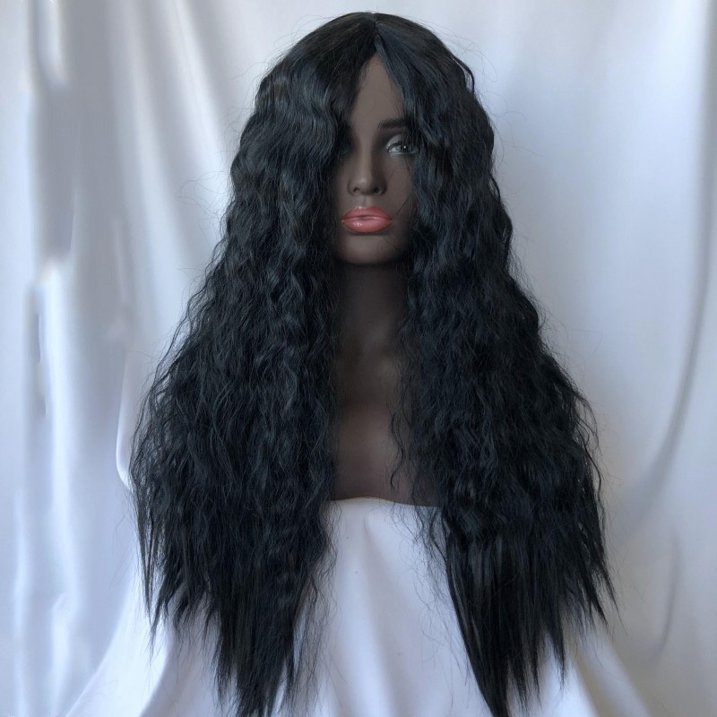 28 Inch Long Curly Wigs Deep Wave Hair Wig Without Lace For Women New