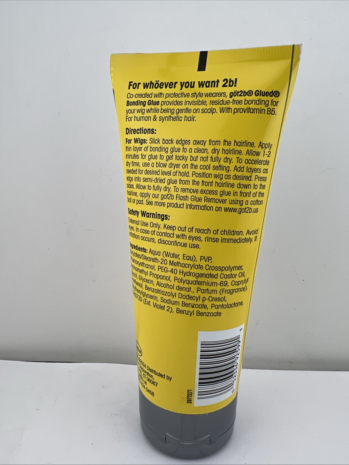 Got2b glued BONDING GLUE for Wigs, Invisible & Gentle, 6 oz Each, 2 PACK