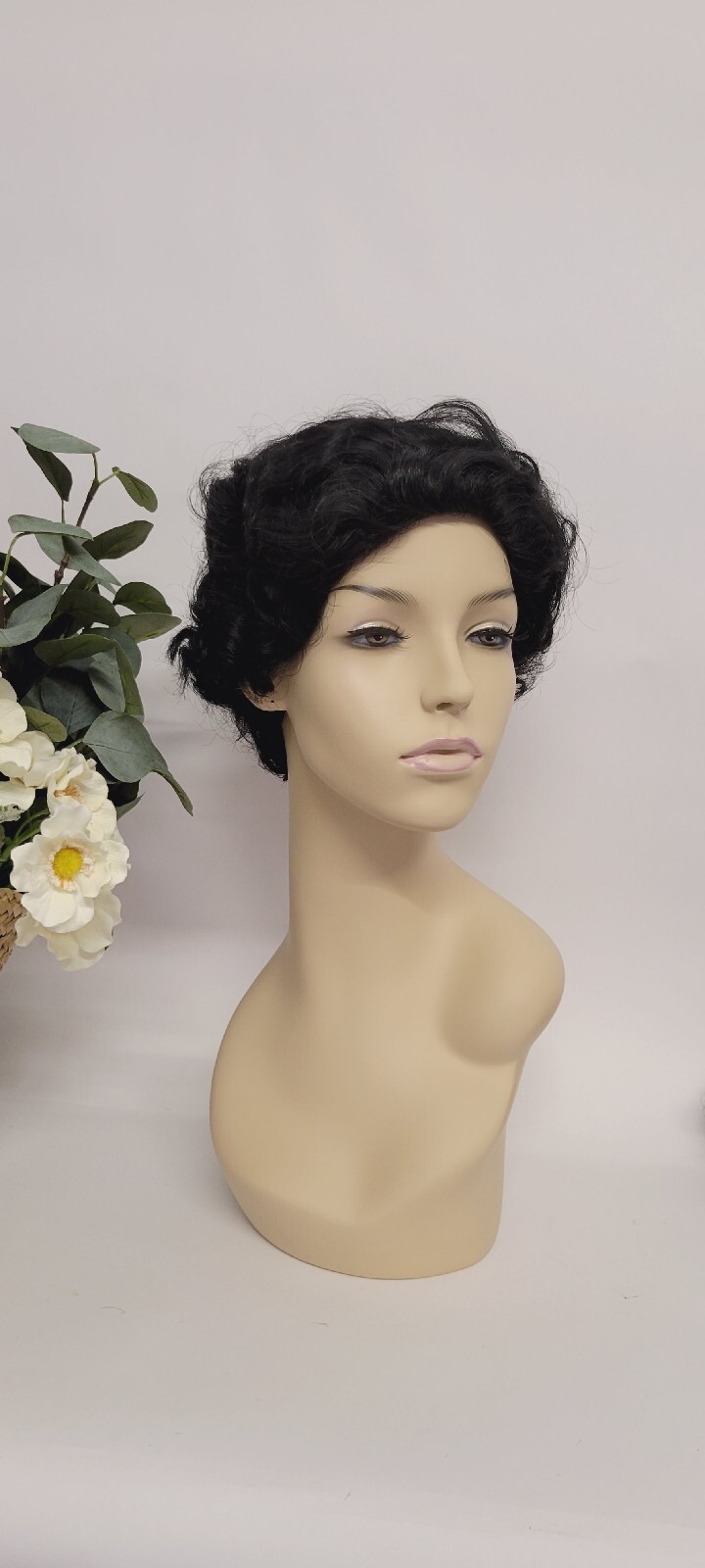 RETRO FINGER WAVE SHORT WIG BLACK 80’S COSPLAY- MAGIC TOUCH PREMIUM SYNTHETIC