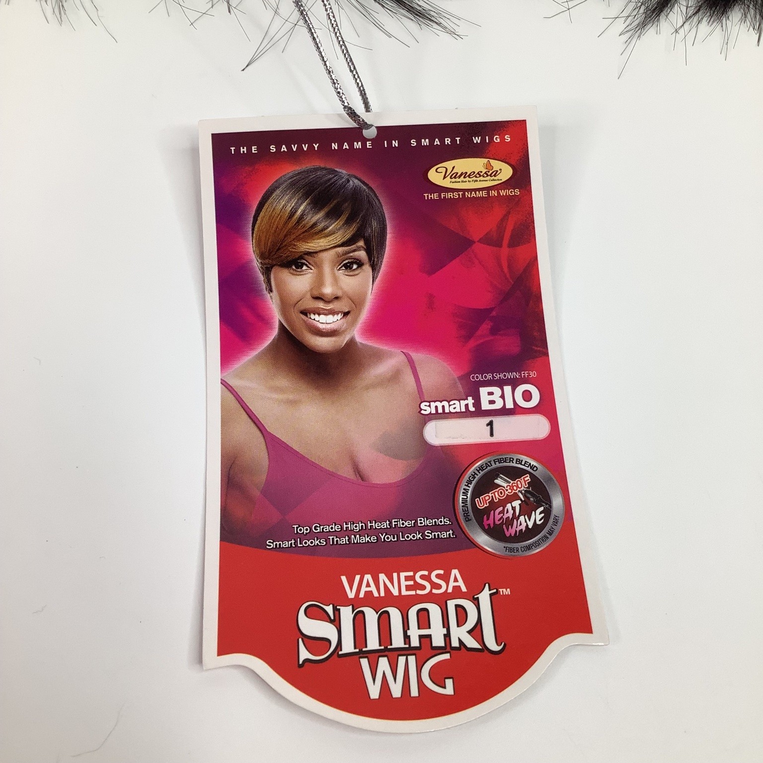 Vanessa Smart BIO Wig Short Black Heat Wave Fiber Up To 400F