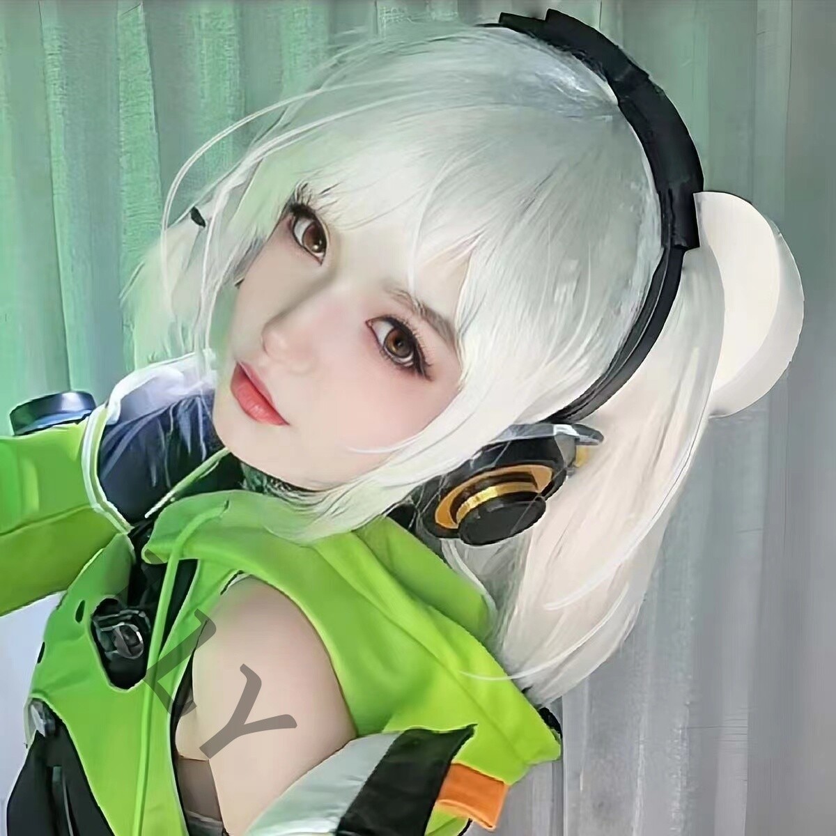 Zenless Zone Zero Hairpiece Cosplay Wig Gabal Periwig Anime Expo Anby Demara
