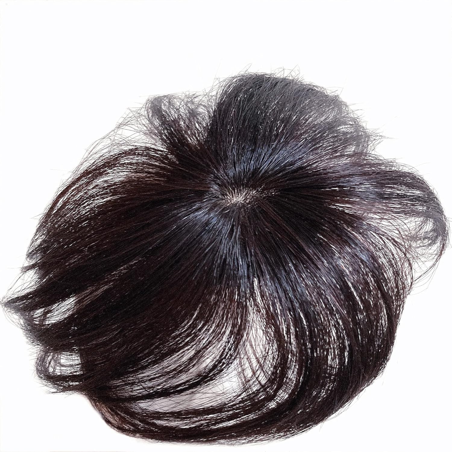 Silk Base Straight Clip In Human Hair Toppers For Loss Thin Hair Replacement