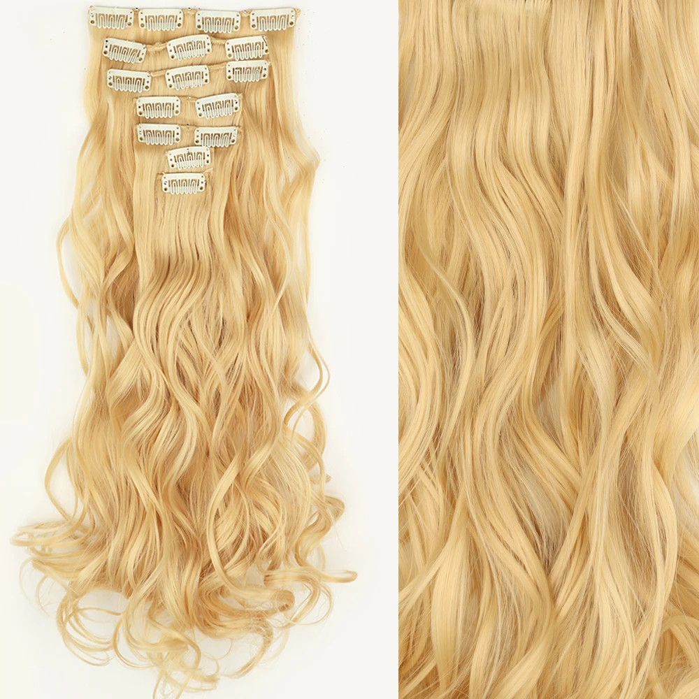 Natural Ombre Black Long Straight Heat Resistant Fake Hair Extension For Women