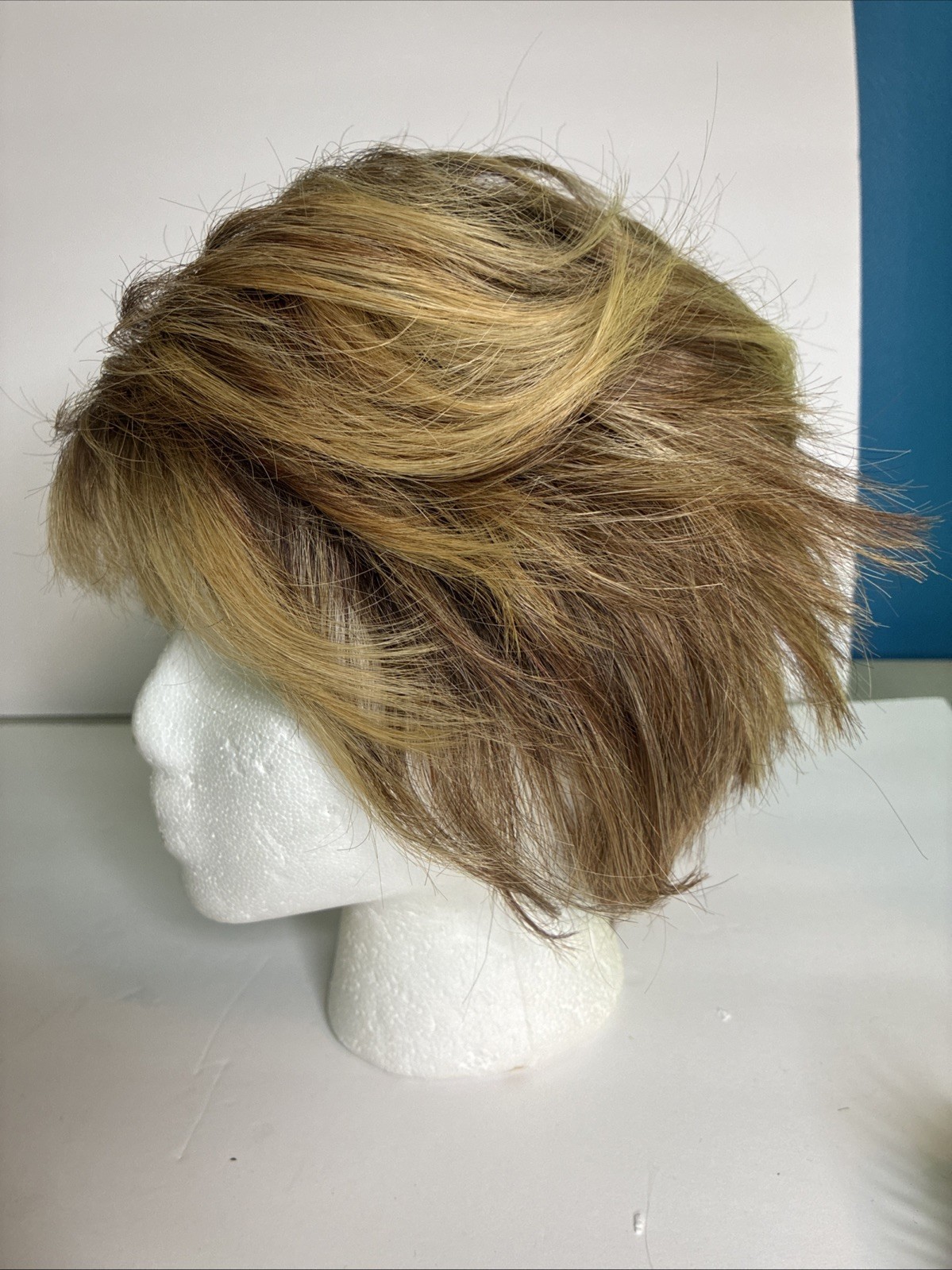 raquel welch wig hair u wear Short Layered Stylish Multi Colored Used