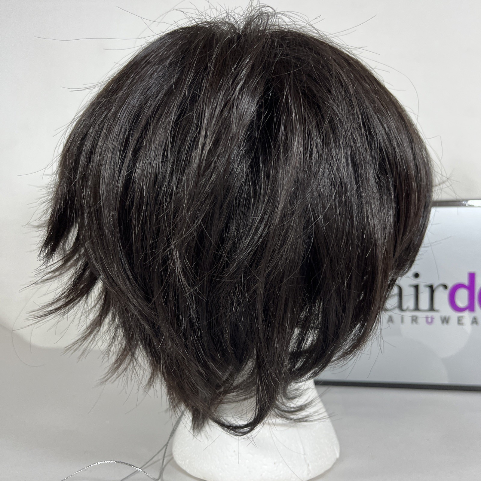 Textured Fringe Bob Wig Hairdo by HAIRUWEAR Midnight Brown Dark Brown R4
