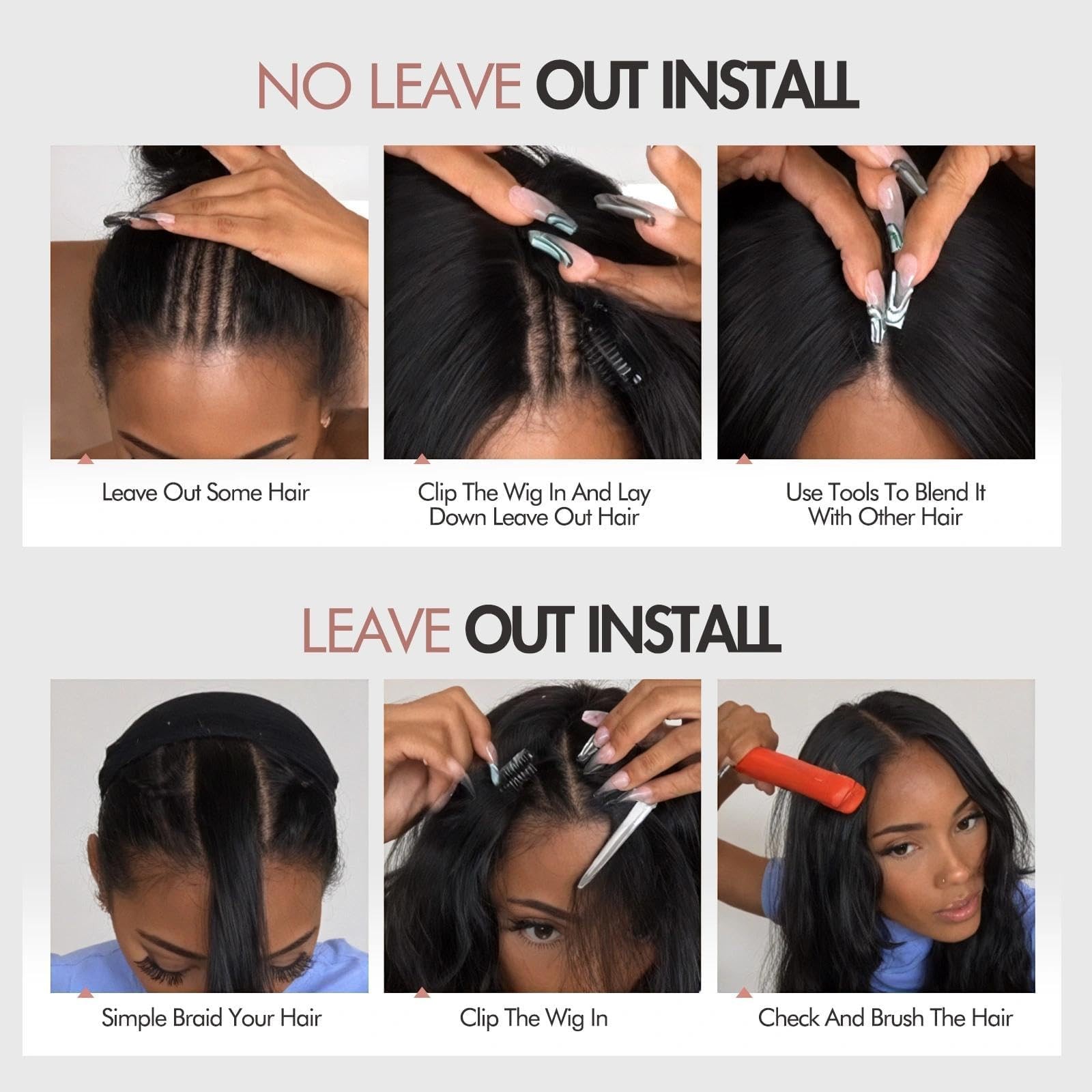 V Part Yaki Curly Wig for Black Women Glueless Wear and Go Synthetic Half Wig…