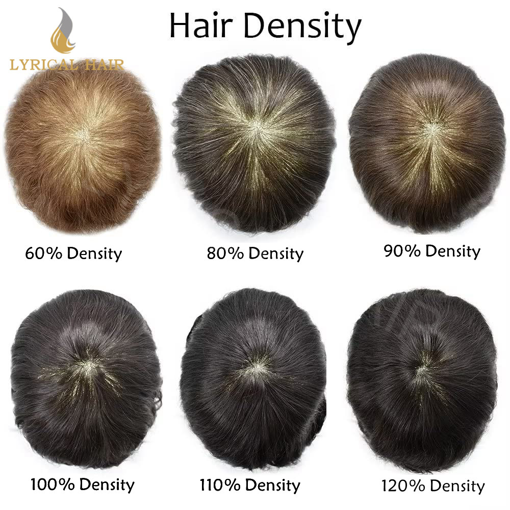 0.06mm Ultra Thin Skin PU Men Toupee V-looped Undetectable Human Hairpiece Syste