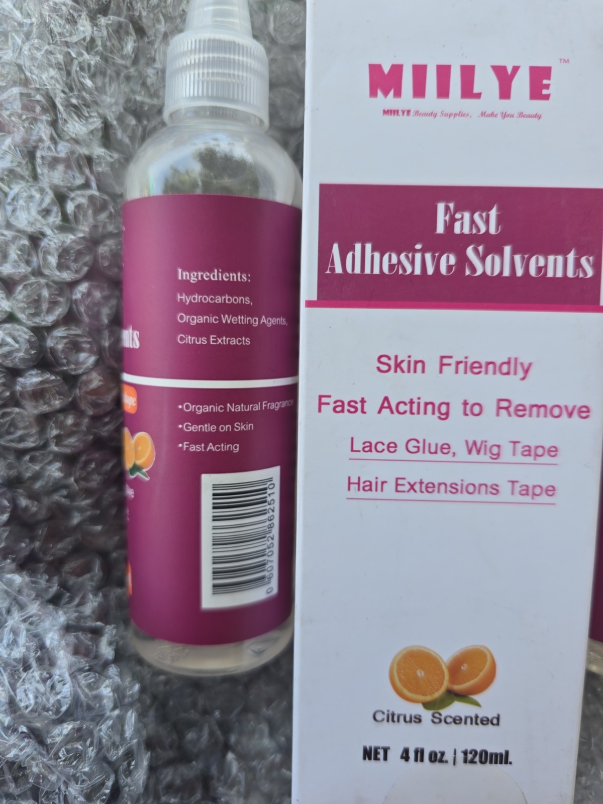 Tape in Extension Remover Spray 4Oz, Lace Wig & Hair Glue Residue Cleaner3 Bott