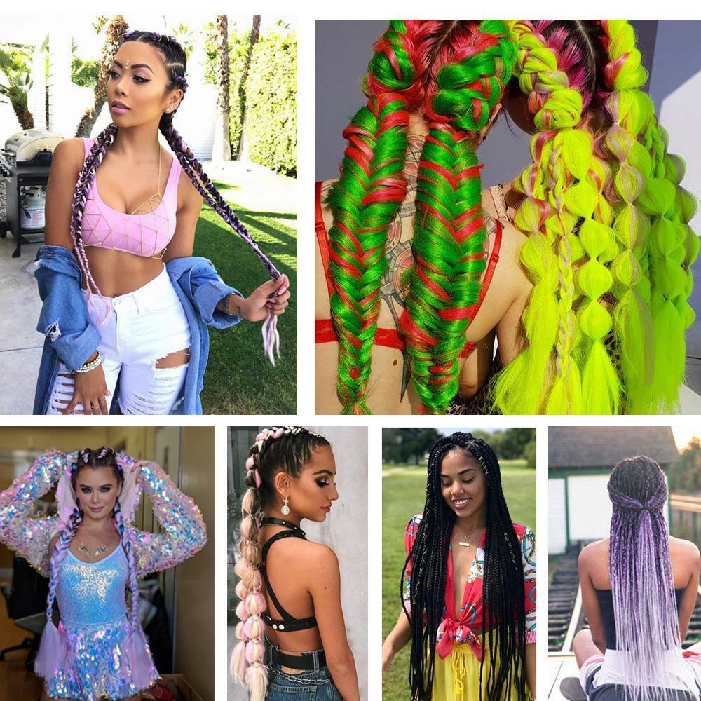 82” Synthetic Kanekalon Jumbo Braids African Box Twist Braiding Hair Extensions