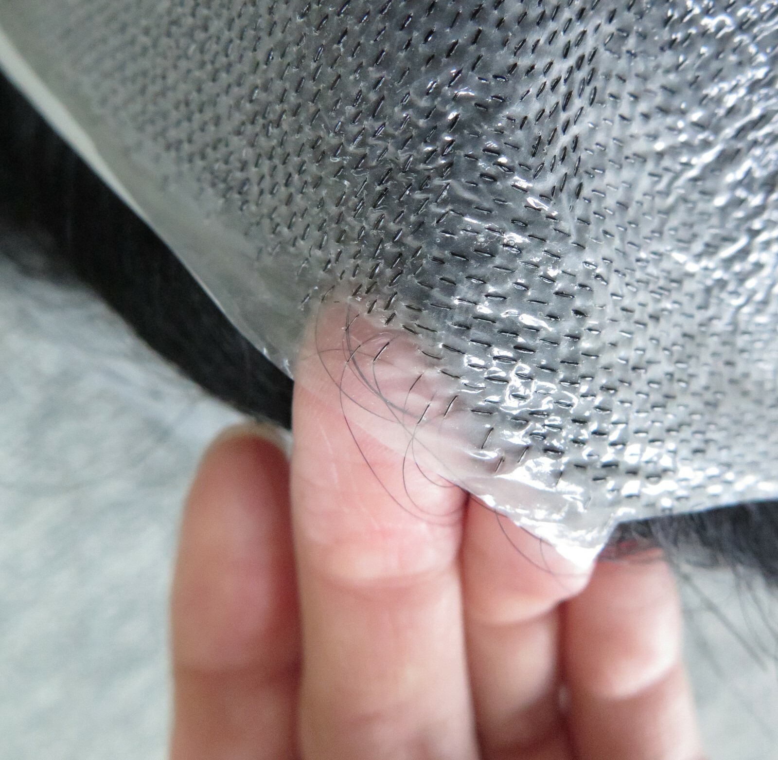 Invisible Hair Replacement System Mens Toupee Super Thin Skin Real Hairpieces NG