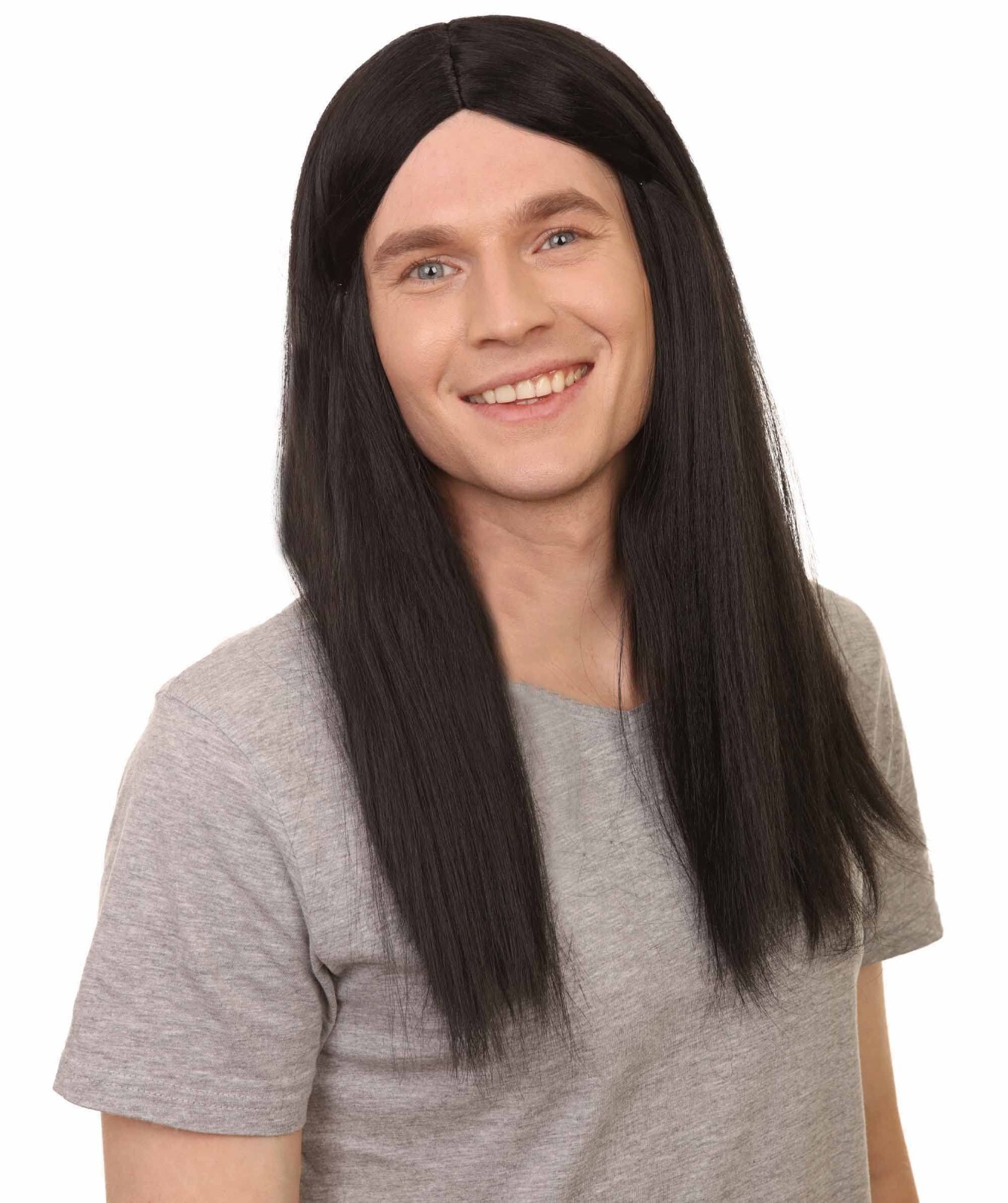 Sword Womens Wig | Black Long Wig | Premium Breathable Capless Cap | HM-269