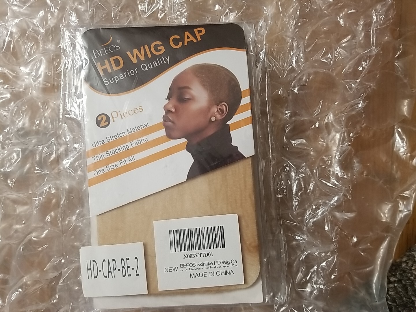 BEEOS HD Wig Cap 2 Pieces Superior Quality Ultra Stretch Thin Stocking