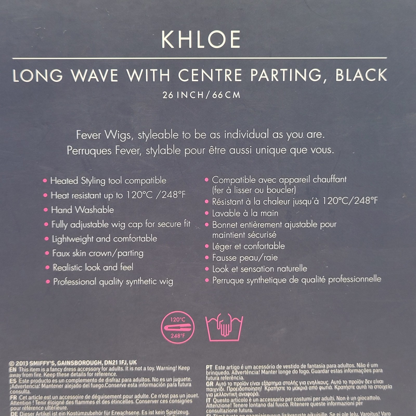 The Fever Collection KHLOE Wig • Black • 26 Inch / 66 cm • 42541